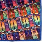 Custom Logo Four Color Process Ladies Polyester Scarf