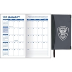 Ascot Two-Tone Vinyl Soft Cover Monthly Planner