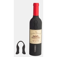 Rechargeable electric corkscrew is light but powerful and shaped like a......