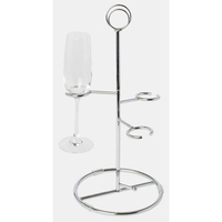Deluxe three stemware wine glass holder with tiered levels. Blank.... from...
