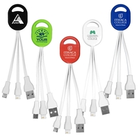 Two-in-one charging cable w/5 pin attachment for use with Apple iPhone......