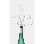 White Star Wine Bottle Candelabra