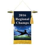 6" x 9" Podium Banner, Straight Bottom with Fringe