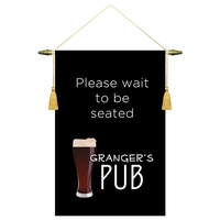 14" x 20" Custom Digitally Printed Podium Banner Straight Bottom without......