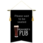 14" x 20" Podium Banner, Angle Cut/No Fringe