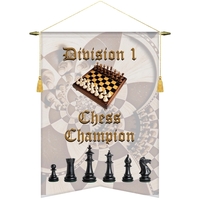 22" x 30" Custom Digitally Printed Podium Banner Angle Cut without... from...