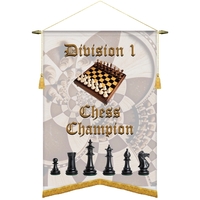 22" x 30" Custom Digitally Printed Podium Banner Angle Cut with... from ASI...