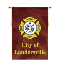 30" x 42" Custom Digitally Printed Podium Banner Straight Bottom without......