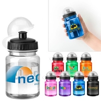Straight wall mini translucent water bottle with 12 ounce capacity and......