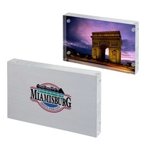 4" x 6" picture frame made of stainless steel and acrylic... from ASI 88060...
