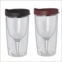 10 oz. Party Goers' Wine Tumbler with double wall insulation and... from ASI...