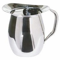 8" x 8" stainless steel 104-ounce Bell-style pitcher with ice guard... from...