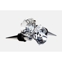 3 7/8" bottle stopper with white crystal gem top.... from ASI 55450 Franmara Inc