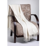Ivory 100% Alpaca Throw Blanket