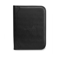 Vegan leather E-Padfolio with zippered closure and 8 1/2 x 11... from ASI...