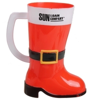 15 oz. plastic Santa Claus's boot mug.... from ASI 52710 Lincoln Line