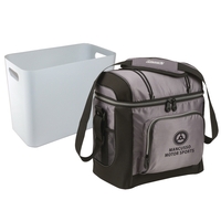 Coleman 16 Can Soft Cooler with Liner - Gray