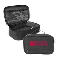 10" x 6" x 3" padded toiletries bag with vinyl zip... from ASI 37980 Bagworld...