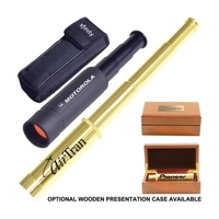 Solid brass telescope with nylon case