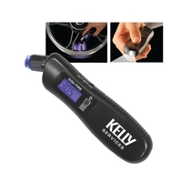 Digital tire gauge with flashlight