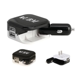 Auto/Wall Power Charger with Dual USB Ports