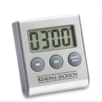 Brushed Stainless Steel Magnetic Digital Kitchen Timer