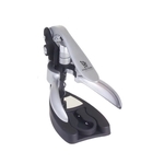 Zinc-alloy deluxe corkscrew with foil cutter and stand