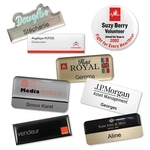 Impress 5000 Name Badges, laser engraved, silkscreened