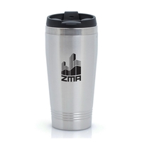 16 oz. Stainless Steel Travel Tumbler Stainless Steel Exterior and...