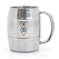14 oz. Stainless Steel Barrel Mug Double Wall Stainless Steel Construction......