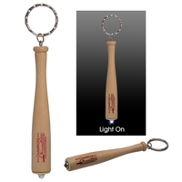 4" light-up baseball bat keychain with customization available on the...