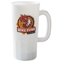 Durable 22 oz. plastic stein with custom RealColor360 imprint, ideal for......