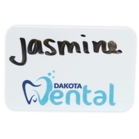 2" x 3" erasable name badge with full color digital imprint.... from ASI...