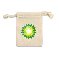 100% Natural Cotton Drawstring Bag available in multiple sizes.... from ASI...