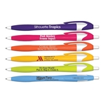 Retractable Ball Point Pen with Colored Barrel