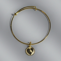 Bangle Bracelet with one Charm