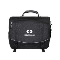 Flap-over computer case made of 600 denier polyester with 420 denier... from...