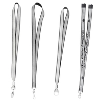 Black lanyard with silver glitter face with 5 end attachment choices.... from...