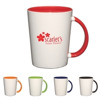 White ceramic mug with colored interior and handle.... from ASI 61125 Hit...