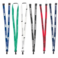 3/8" Anti-Microbial Silk Screen Lanyard