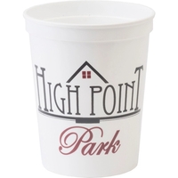 16 oz. Smooth Walled Stadium Cup with Automated Silkscreen