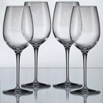 13 oz. Crescendo Chardonnay Wine Set of 4 - Etched