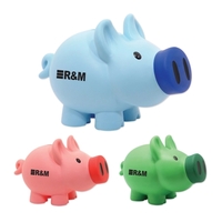 Jumbo-sized piggy bank that measures 7 1/4" and features a snout... from ASI...