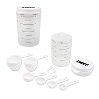 All-in-one plastic measuring set with 6 spoons 16 ounce pitcher and... from...