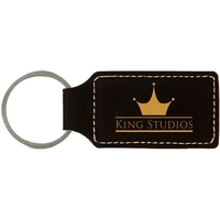 Laserable Leatherette Keychain