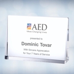 Color Imprinted Horizontal Rectangle Plaque