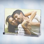 Color Photo Imprinted Horizontal Rectangle Plaque - Large