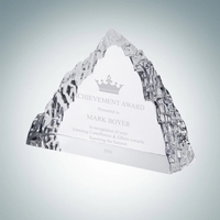 Peak Iceberg Award made of molten glass measures 4 1/2" x... from ASI 47791...