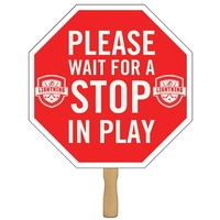 Number One Rally Hand Sign w/ 12" Wooden Stick