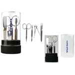 Manicure Set w/ Acryllic Container and Black Silicone Stand